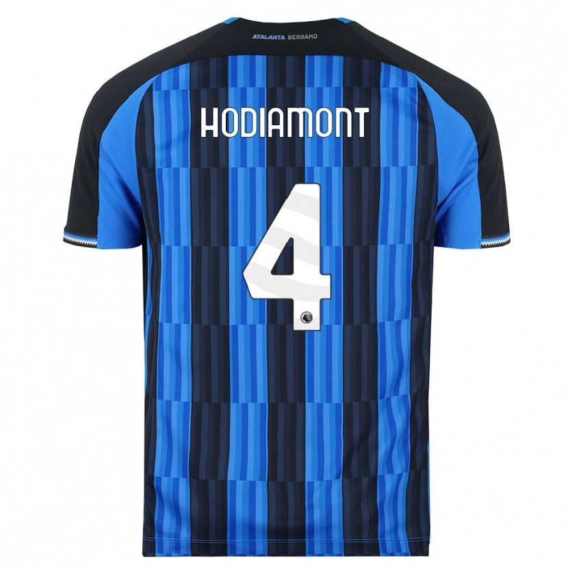 Danxen Kvinder Lyam Hodiamont #4 Blå Sort Rød Hjemmebane Spillertrøjer 2026/27 Trøje T-Shirt