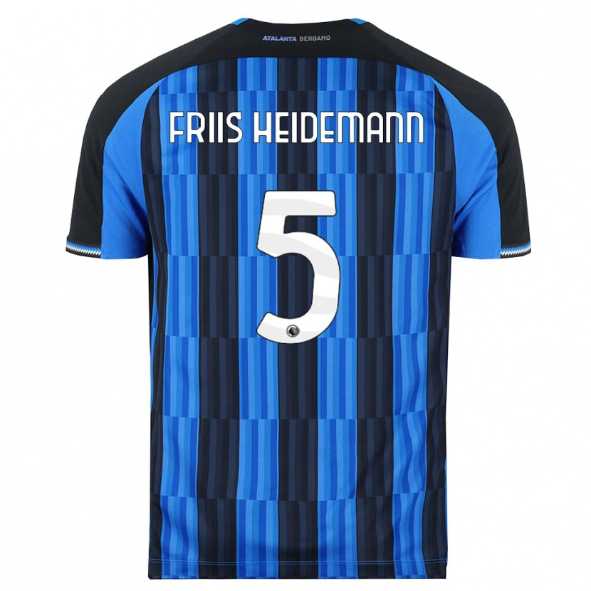 Danxen Kvinder Lukas Friis Heidemann #5 Blå Sort Rød Hjemmebane Spillertrøjer 2026/27 Trøje T-Shirt