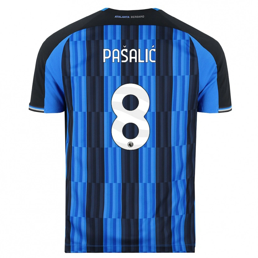 Danxen Kvinder Mario Pašalić #8 Blå Sort Rød Hjemmebane Spillertrøjer 2026/27 Trøje T-Shirt