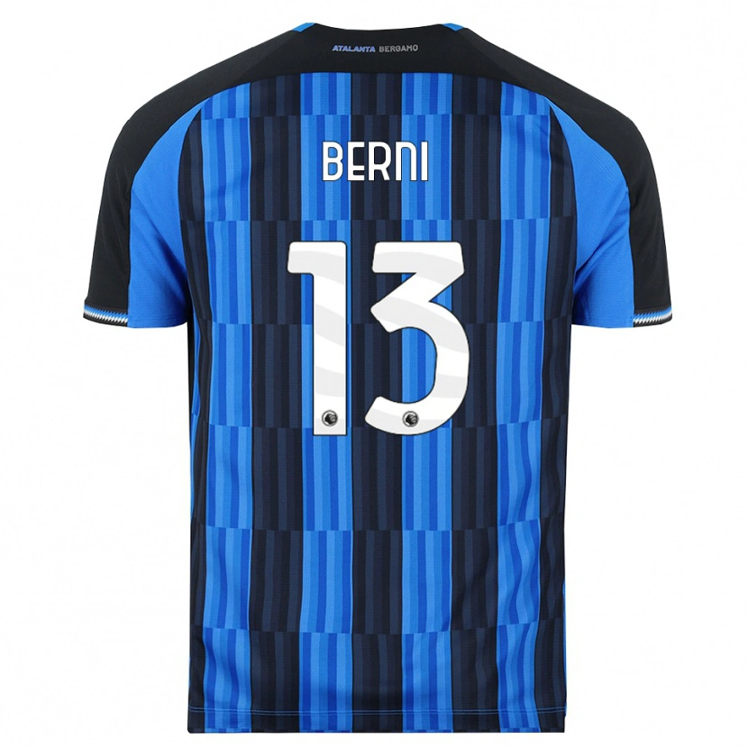 Danxen Kvinder Matteo Berni #13 Blå Sort Rød Hjemmebane Spillertrøjer 2026/27 Trøje T-Shirt