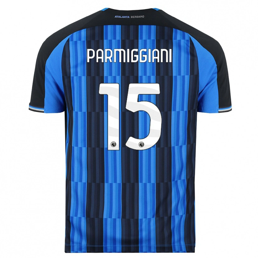 Danxen Kvinder Pietro Parmiggiani #15 Blå Sort Rød Hjemmebane Spillertrøjer 2026/27 Trøje T-Shirt