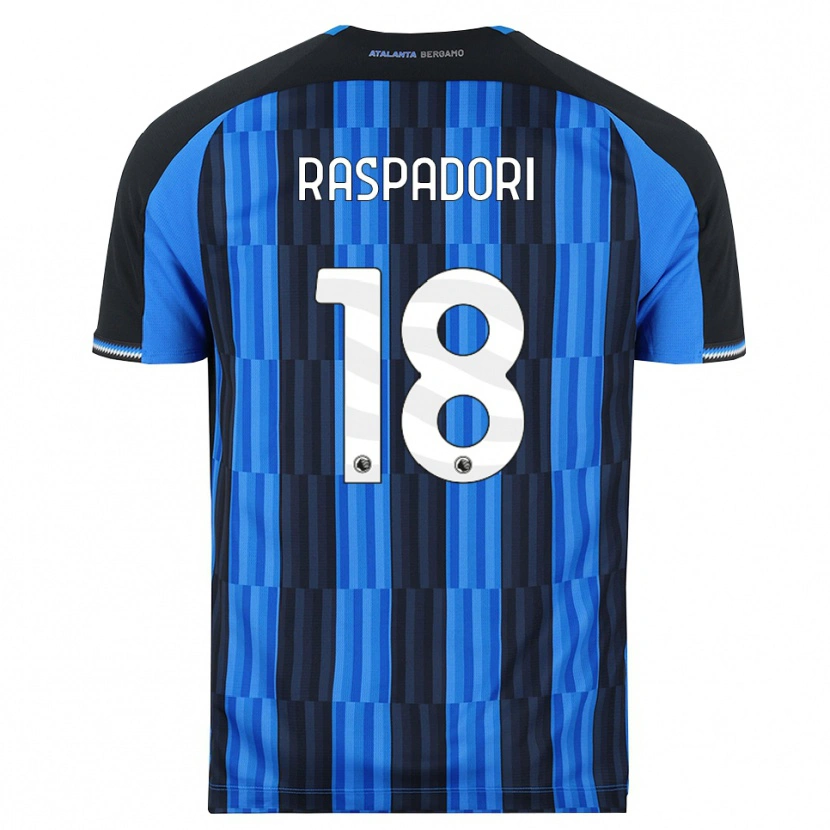 Danxen Kvinder Giacomo Raspadori #18 Blå Sort Rød Hjemmebane Spillertrøjer 2026/27 Trøje T-Shirt