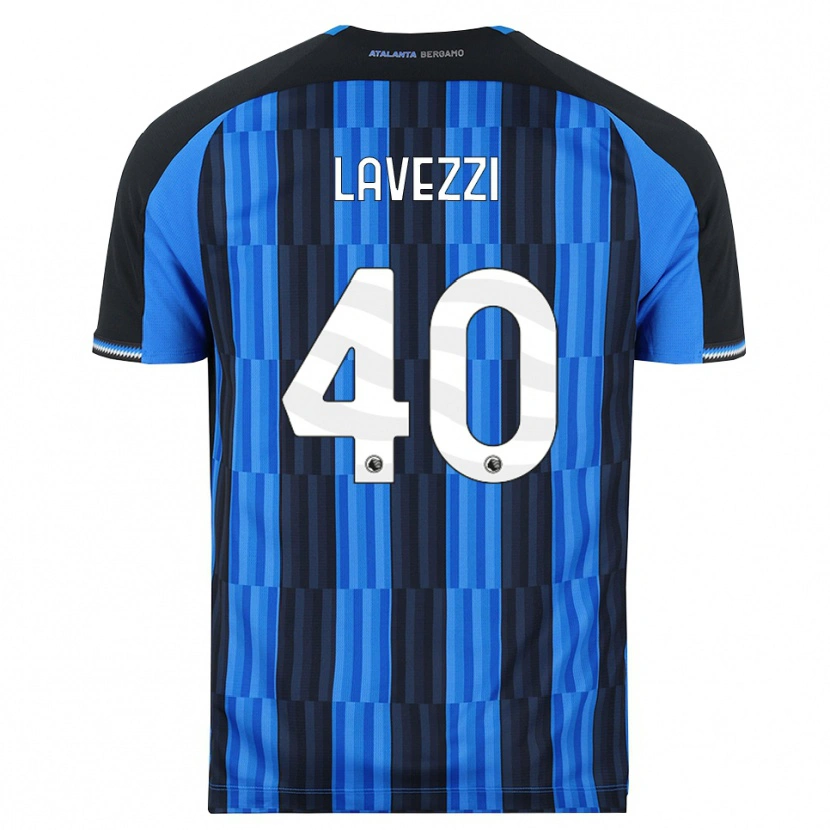 Danxen Kvinder Filippo Lavezzi #40 Blå Sort Rød Hjemmebane Spillertrøjer 2026/27 Trøje T-Shirt