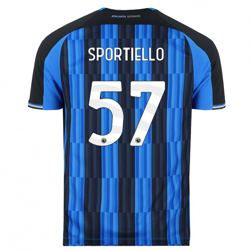 Danxen Kvinder Marco Sportiello #57 Blå Sort Rød Hjemmebane Spillertrøjer 2026/27 Trøje T-Shirt