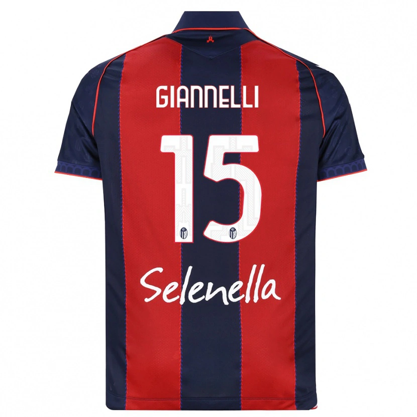 Danxen Kvinder Davide Giannelli #15 Kongelig Blå Rød Hvid Hjemmebane Spillertrøjer 2026/27 Trøje T-Shirt