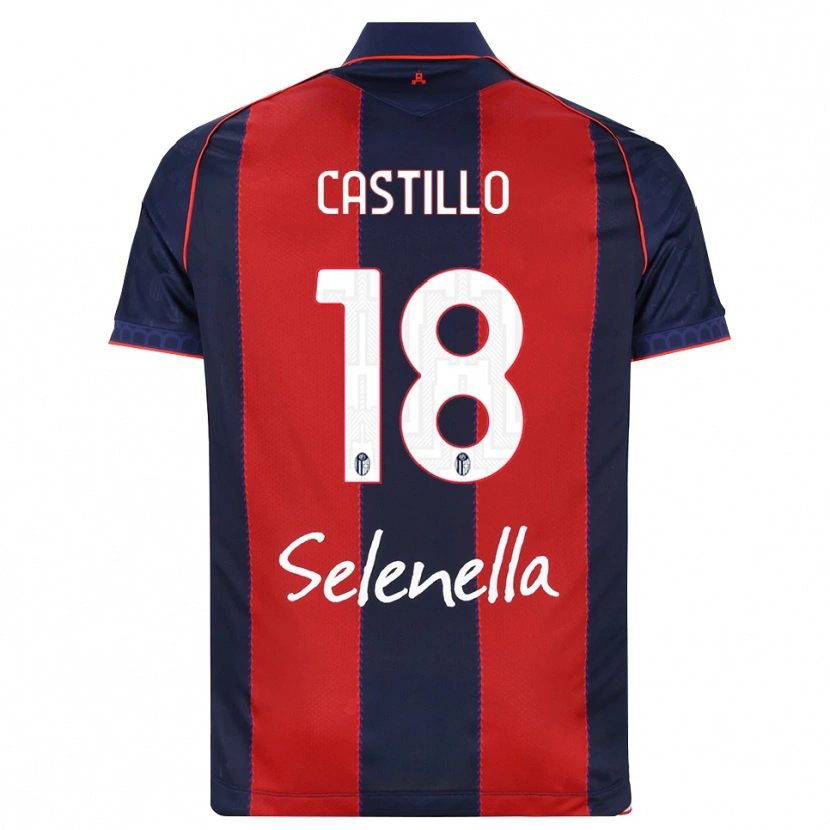 Danxen Kvinder Tomas Castillo #18 Kongelig Blå Rød Hvid Hjemmebane Spillertrøjer 2026/27 Trøje T-Shirt