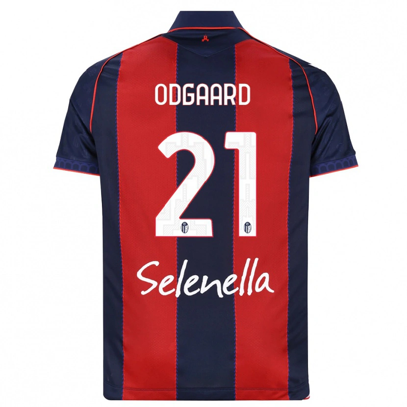 Danxen Kvinder Jens Odgaard #21 Kongelig Blå Rød Hvid Hjemmebane Spillertrøjer 2026/27 Trøje T-Shirt