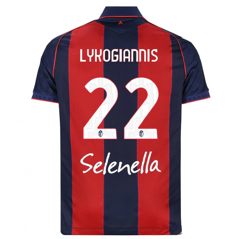 Danxen Kvinder Charalampos Lykogiannis #22 Kongelig Blå Rød Hvid Hjemmebane Spillertrøjer 2026/27 Trøje T-Shirt