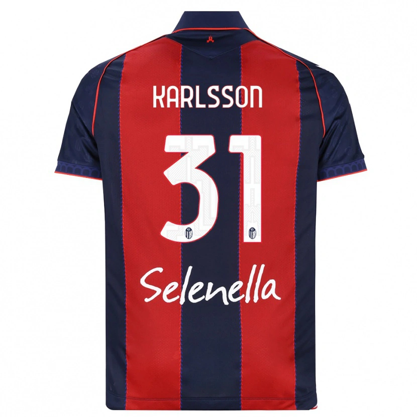 Danxen Kvinder Kazper Karlsson #31 Kongelig Blå Rød Hvid Hjemmebane Spillertrøjer 2026/27 Trøje T-Shirt