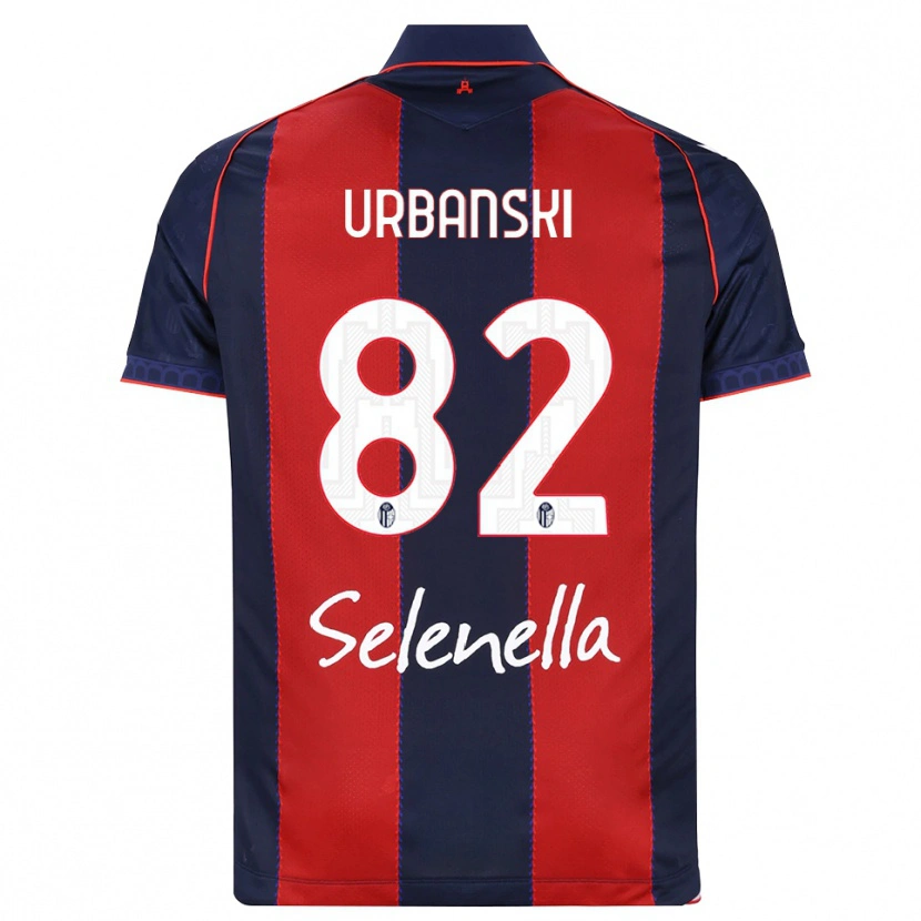 Danxen Kvinder Kacper Urbanski #82 Kongelig Blå Rød Hvid Hjemmebane Spillertrøjer 2026/27 Trøje T-Shirt