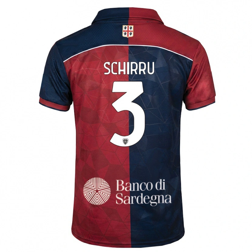 Danxen Kvinder Andrea Schirru #3 Bordeaux Kongelig Blå Hjemmebane Spillertrøjer 2026/27 Trøje T-Shirt