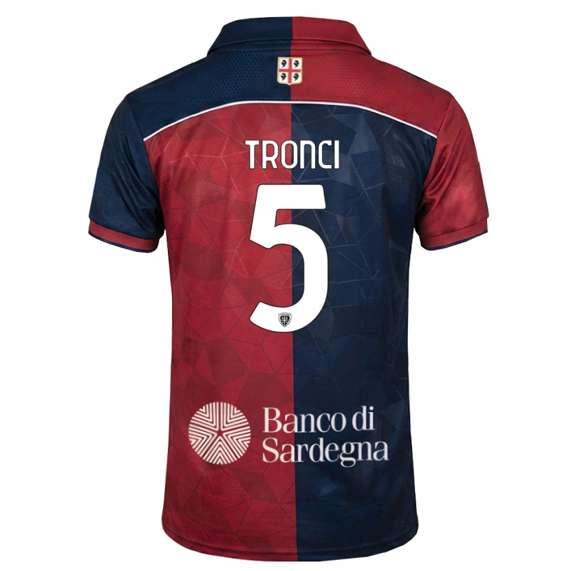 Danxen Kvinder Luca Tronci #5 Bordeaux Kongelig Blå Hjemmebane Spillertrøjer 2026/27 Trøje T-Shirt