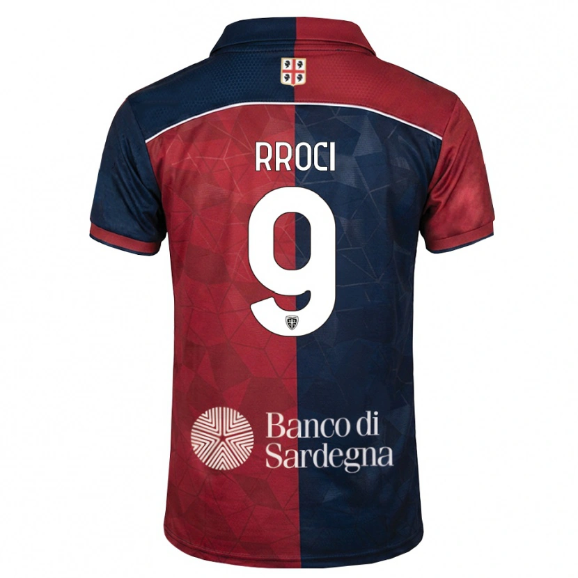 Danxen Kvinder Kevin Rroci #9 Bordeaux Kongelig Blå Hjemmebane Spillertrøjer 2026/27 Trøje T-Shirt