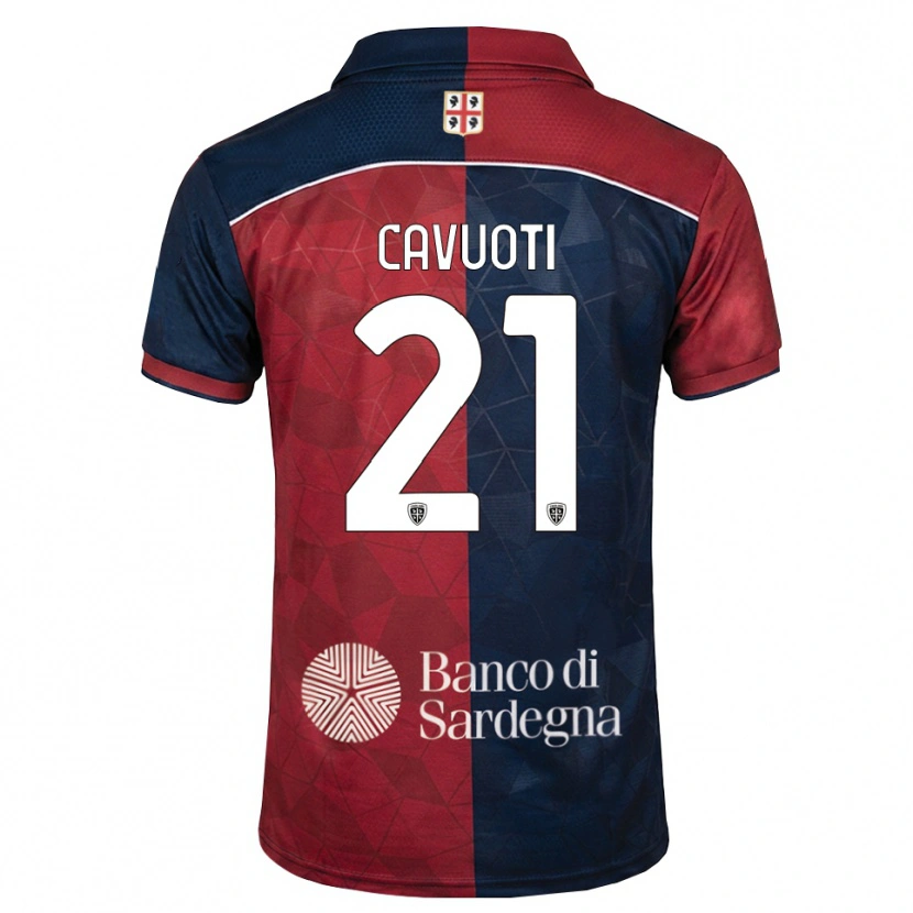 Danxen Kvinder Nicolò Cavuoti #21 Bordeaux Kongelig Blå Hjemmebane Spillertrøjer 2026/27 Trøje T-Shirt