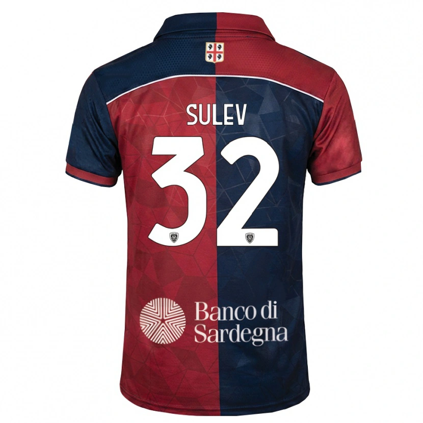 Danxen Kvinder Ivan Sulev #32 Bordeaux Kongelig Blå Hjemmebane Spillertrøjer 2026/27 Trøje T-Shirt
