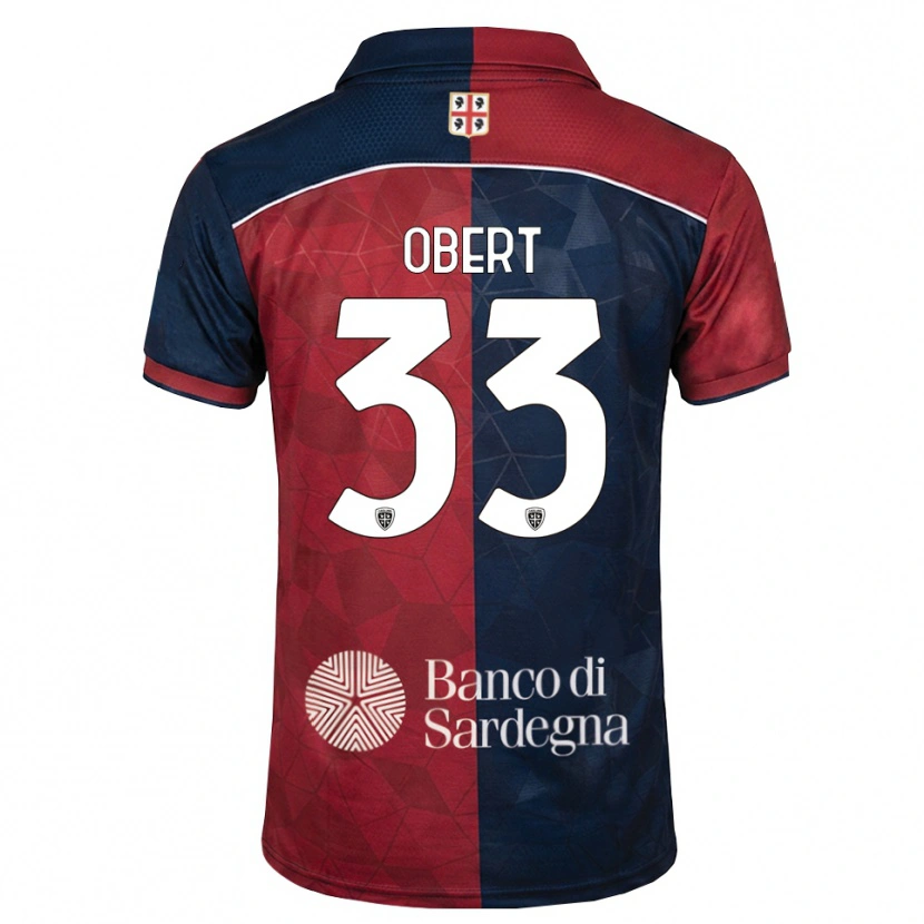 Danxen Kvinder Adam Obert #33 Bordeaux Kongelig Blå Hjemmebane Spillertrøjer 2026/27 Trøje T-Shirt