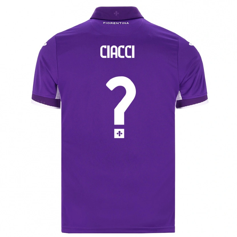 Danxen Kvinder Niccolò Ciacci #0 Lilla Hvid Pink Hjemmebane Spillertrøjer 2026/27 Trøje T-Shirt