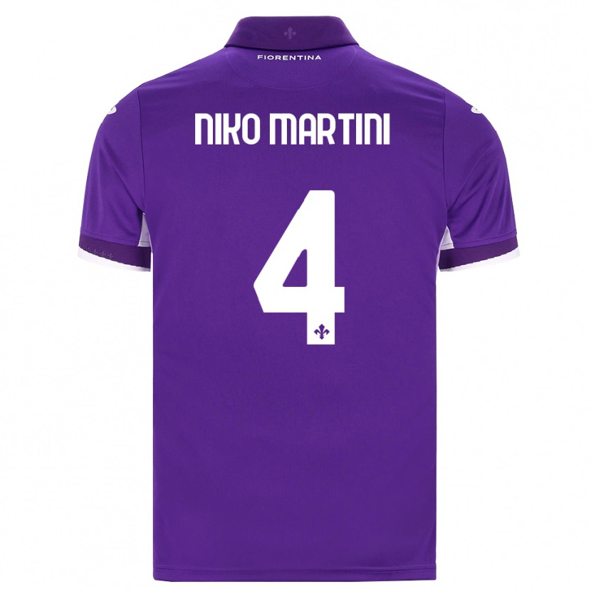 Danxen Kvinder Niko Martini #4 Lilla Hvid Pink Hjemmebane Spillertrøjer 2026/27 Trøje T-Shirt