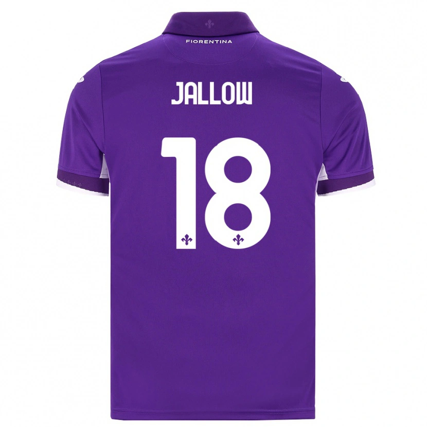 Danxen Kvinder Sulayman Jallow #18 Lilla Hvid Pink Hjemmebane Spillertrøjer 2026/27 Trøje T-Shirt