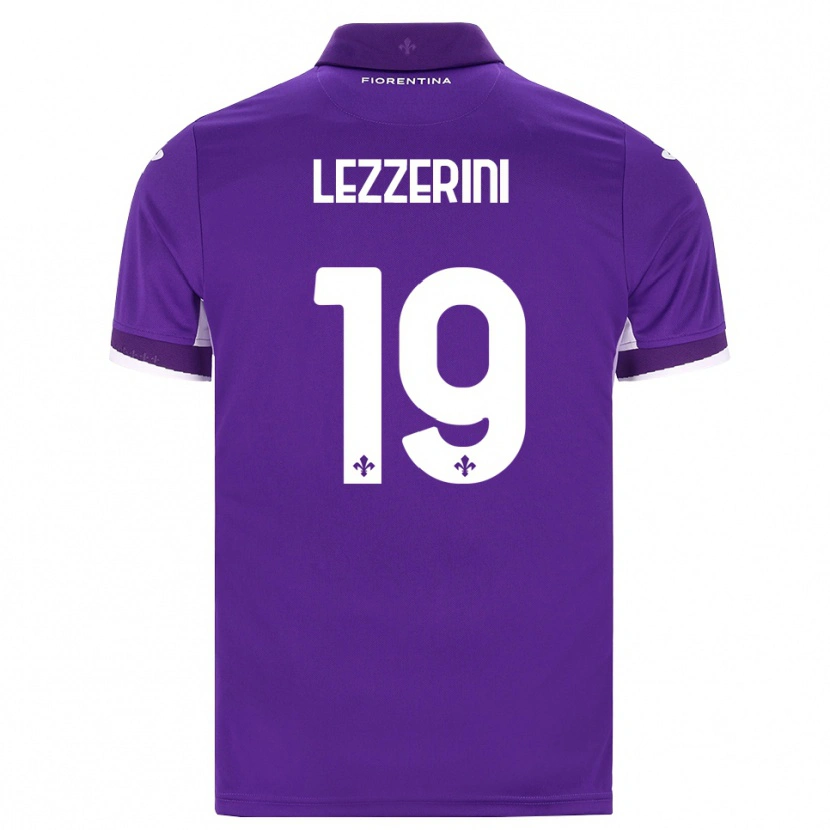 Danxen Kvinder Luca Lezzerini #19 Lilla Hvid Pink Hjemmebane Spillertrøjer 2026/27 Trøje T-Shirt