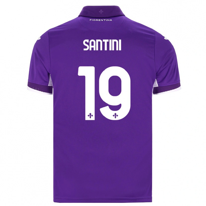 Danxen Kvinder Margherita Santini #19 Lilla Hvid Pink Hjemmebane Spillertrøjer 2026/27 Trøje T-Shirt