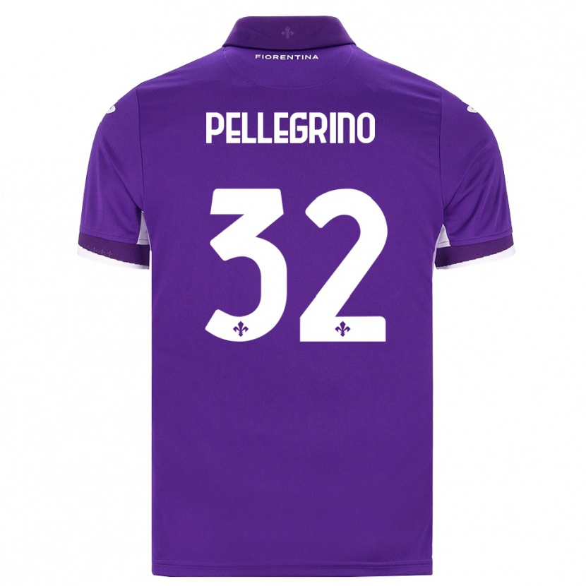 Danxen Kvinder Mateo Pellegrino #32 Lilla Hvid Pink Hjemmebane Spillertrøjer 2026/27 Trøje T-Shirt