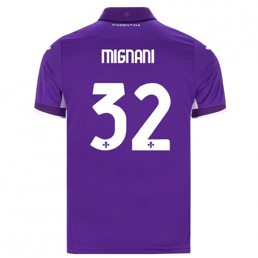 Danxen Kvinder Carlo Mignani #32 Lilla Hvid Pink Hjemmebane Spillertrøjer 2026/27 Trøje T-Shirt