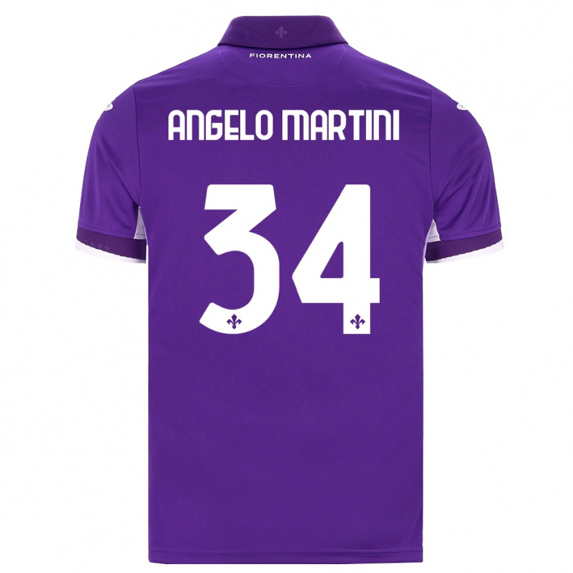 Danxen Kvinder Angelo Martini #34 Lilla Hvid Pink Hjemmebane Spillertrøjer 2026/27 Trøje T-Shirt
