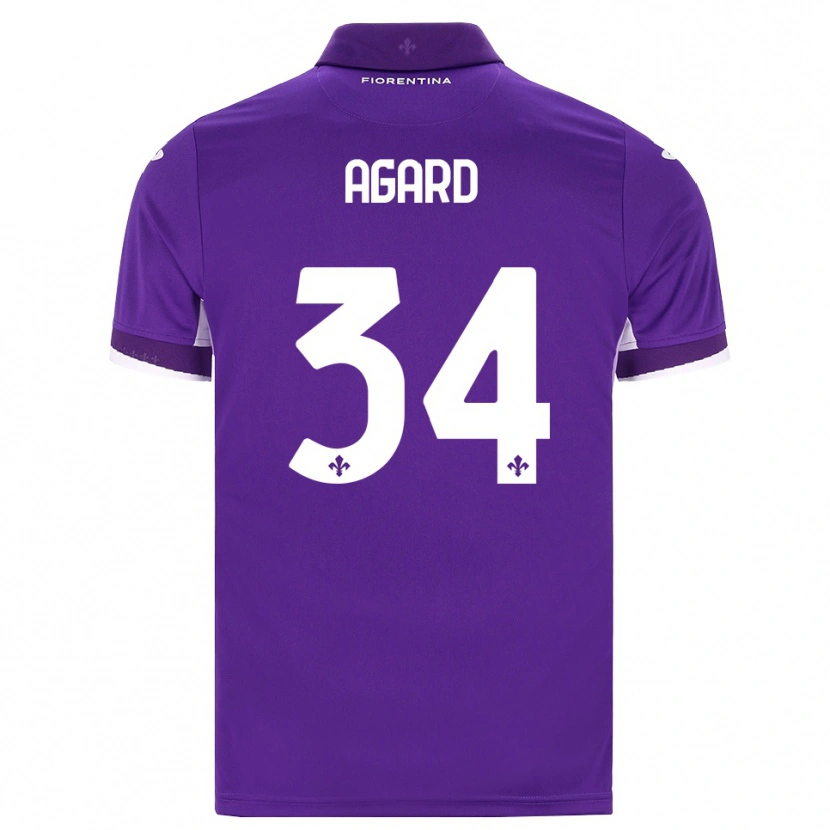 Danxen Kvinder Laura Agard #34 Lilla Hvid Pink Hjemmebane Spillertrøjer 2026/27 Trøje T-Shirt