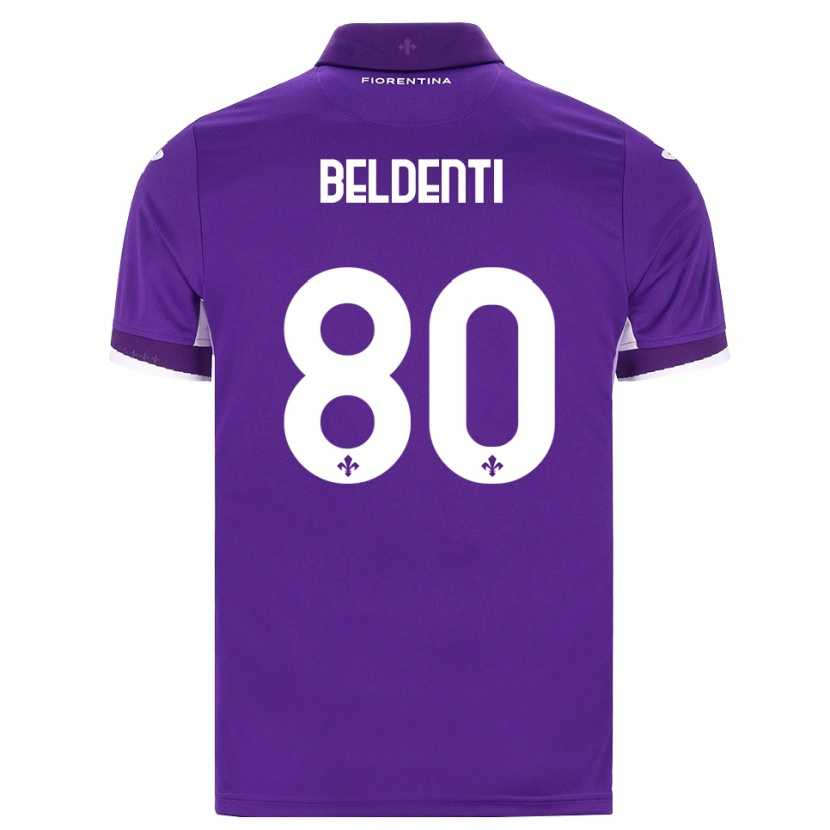 Danxen Kvinder Dennis Beldenti #80 Lilla Hvid Pink Hjemmebane Spillertrøjer 2026/27 Trøje T-Shirt
