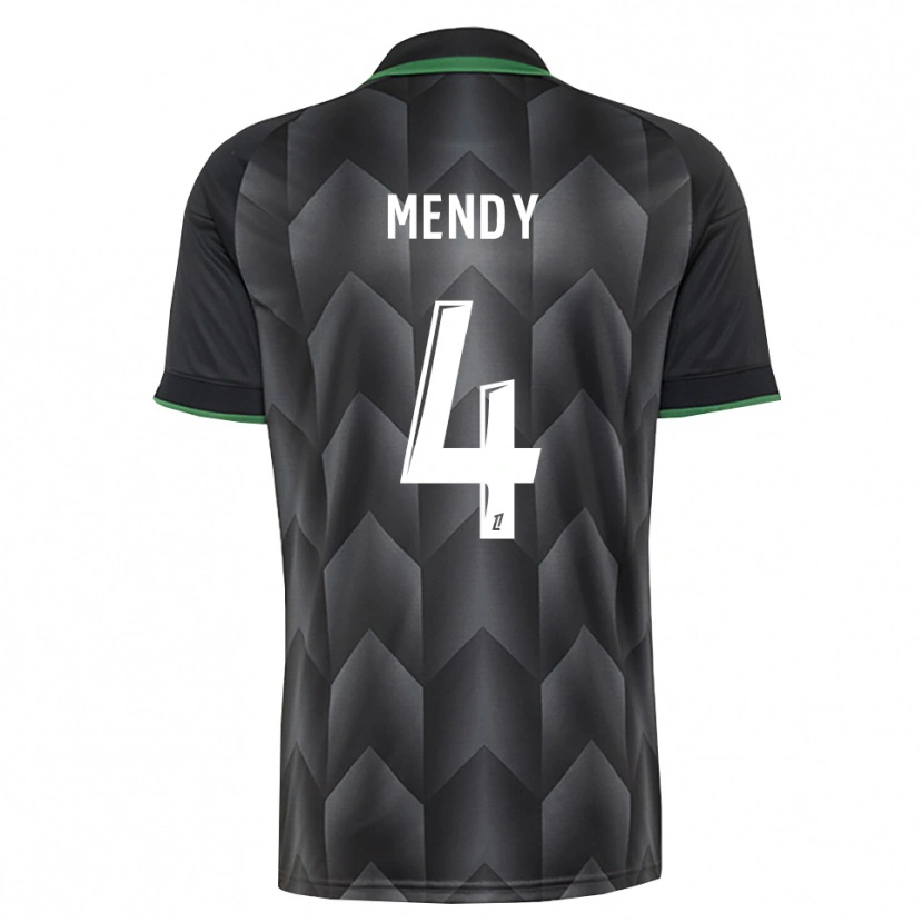 Danxen Kvinder Ellijah Mendy #4 Hvid Sort Grøn Udebane Spillertrøjer 2026/27 Trøje T-Shirt