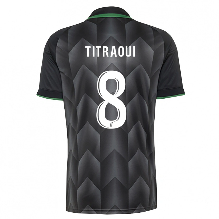 Danxen Kvinder Yacine Titraoui #8 Hvid Sort Grøn Udebane Spillertrøjer 2026/27 Trøje T-Shirt
