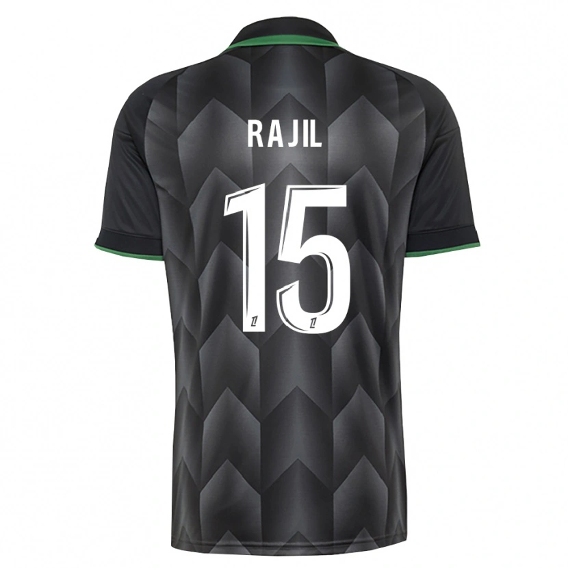 Danxen Kvinder Jibril Rajil #15 Hvid Sort Grøn Udebane Spillertrøjer 2026/27 Trøje T-Shirt