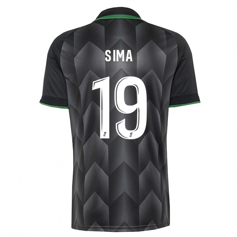 Danxen Kvinder Abdallah Sima #19 Hvid Sort Grøn Udebane Spillertrøjer 2026/27 Trøje T-Shirt