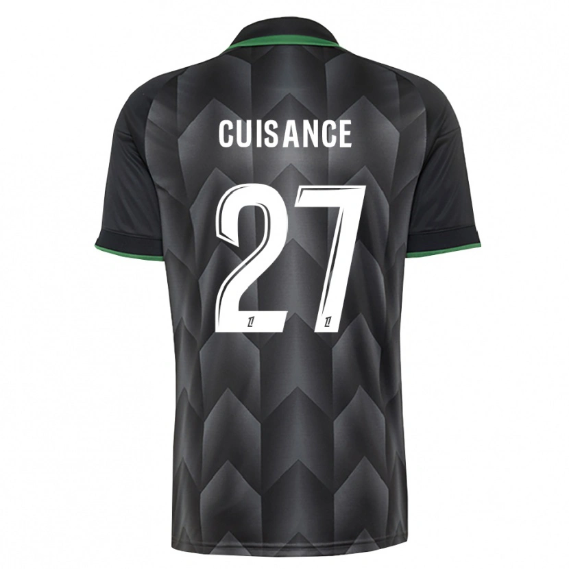 Danxen Kvinder Michaël Cuisance #27 Hvid Sort Grøn Udebane Spillertrøjer 2026/27 Trøje T-Shirt