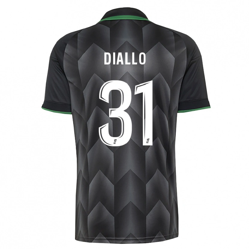 Danxen Kvinder Alpha Diallo #31 Hvid Sort Grøn Udebane Spillertrøjer 2026/27 Trøje T-Shirt