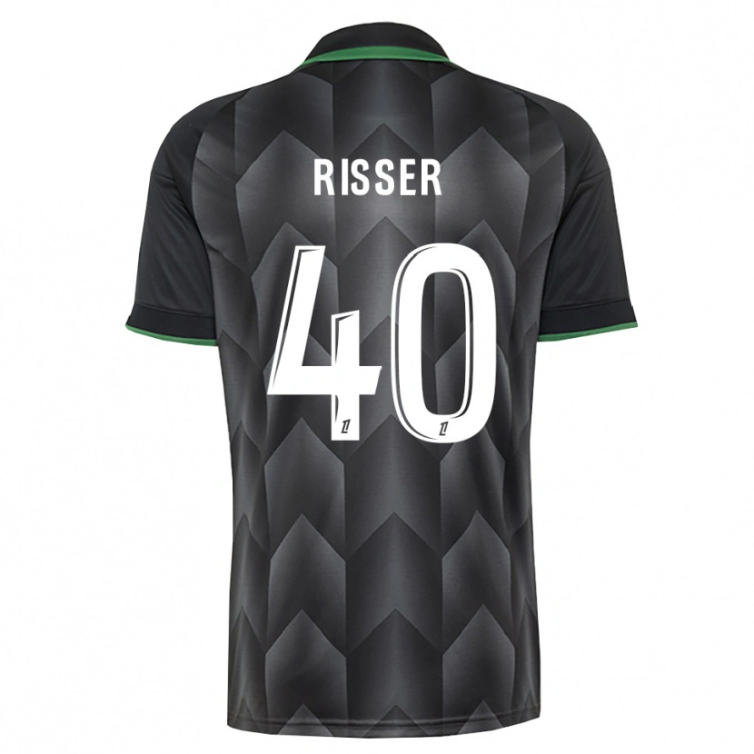 Danxen Kvinder Robin Risser #40 Hvid Sort Grøn Udebane Spillertrøjer 2026/27 Trøje T-Shirt