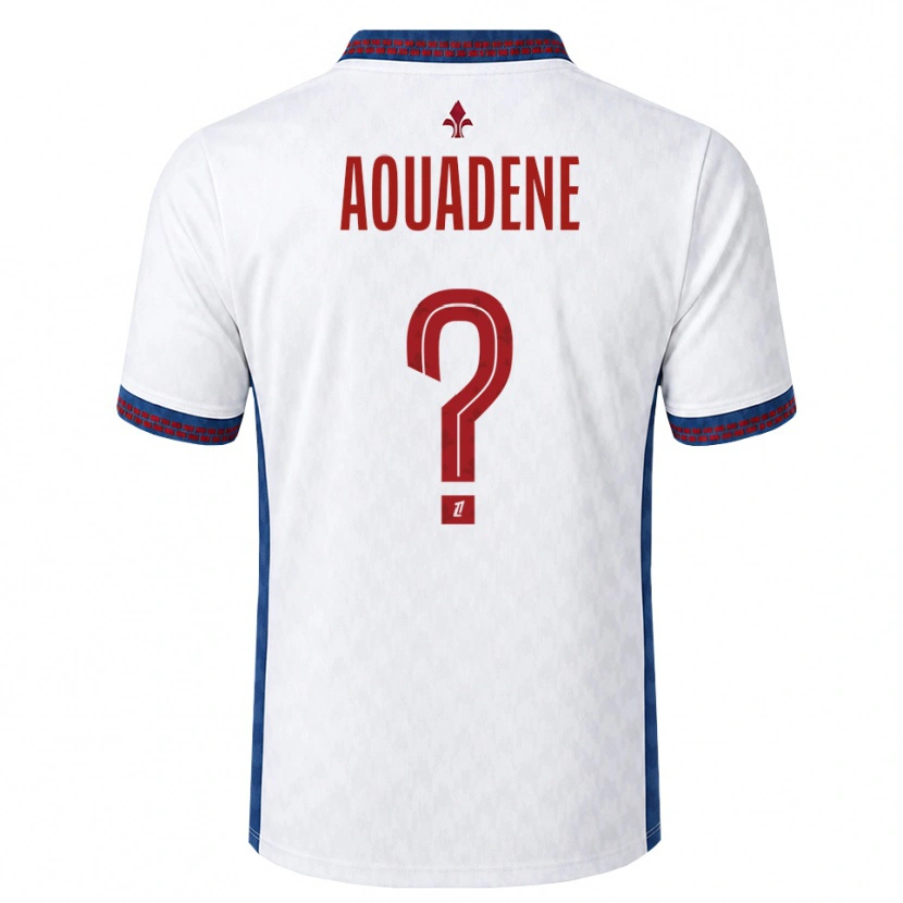 Danxen Kvinder Aksel Aouadene #0 Rød Hvid Blå Udebane Spillertrøjer 2026/27 Trøje T-Shirt