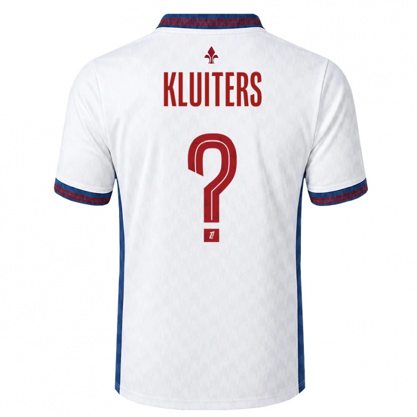 Danxen Kvinder Luuk Kluiters #0 Rød Hvid Blå Udebane Spillertrøjer 2026/27 Trøje T-Shirt