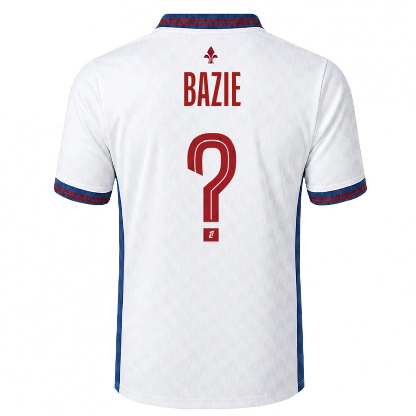Danxen Kvinder Joffrey Bazie #0 Rød Hvid Blå Udebane Spillertrøjer 2026/27 Trøje T-Shirt