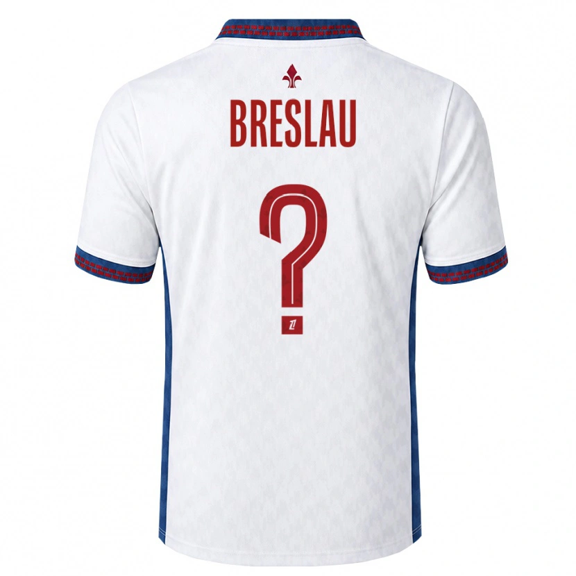 Danxen Kvinder Jessy Breslau #0 Rød Hvid Blå Udebane Spillertrøjer 2026/27 Trøje T-Shirt