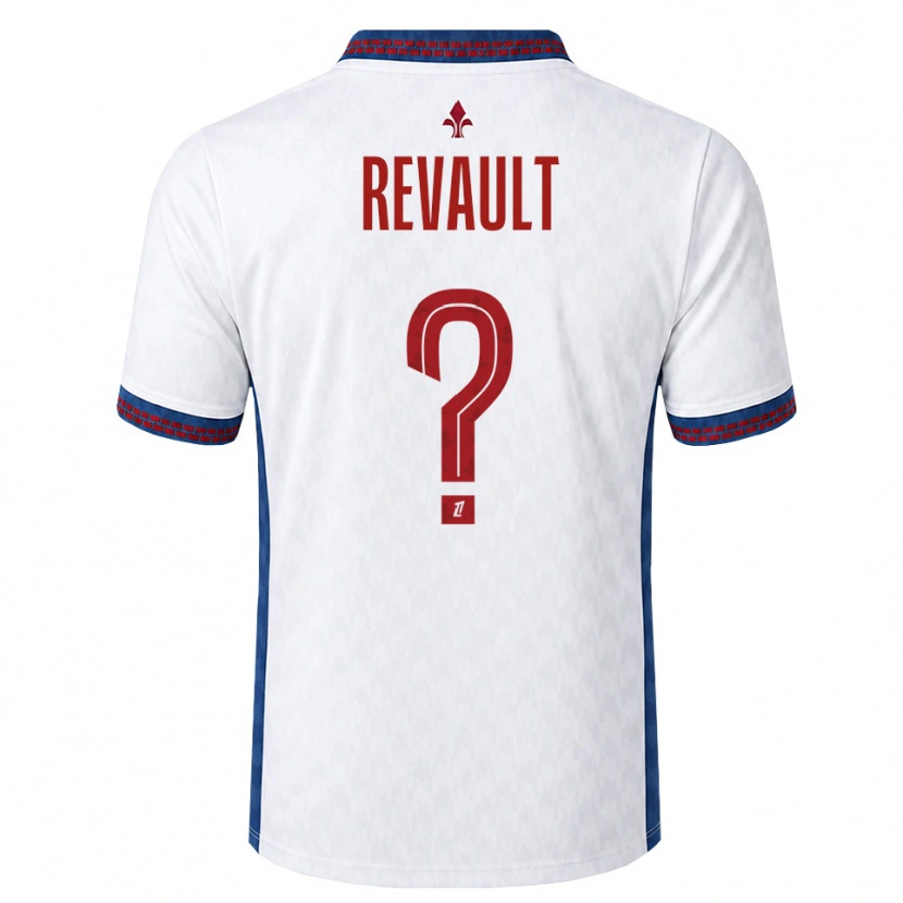 Danxen Kvinder Joris Revault #0 Rød Hvid Blå Udebane Spillertrøjer 2026/27 Trøje T-Shirt