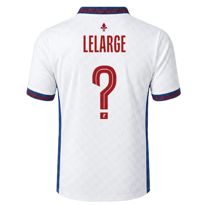 Danxen Kvinder Claire Lelarge #0 Rød Hvid Blå Udebane Spillertrøjer 2026/27 Trøje T-Shirt
