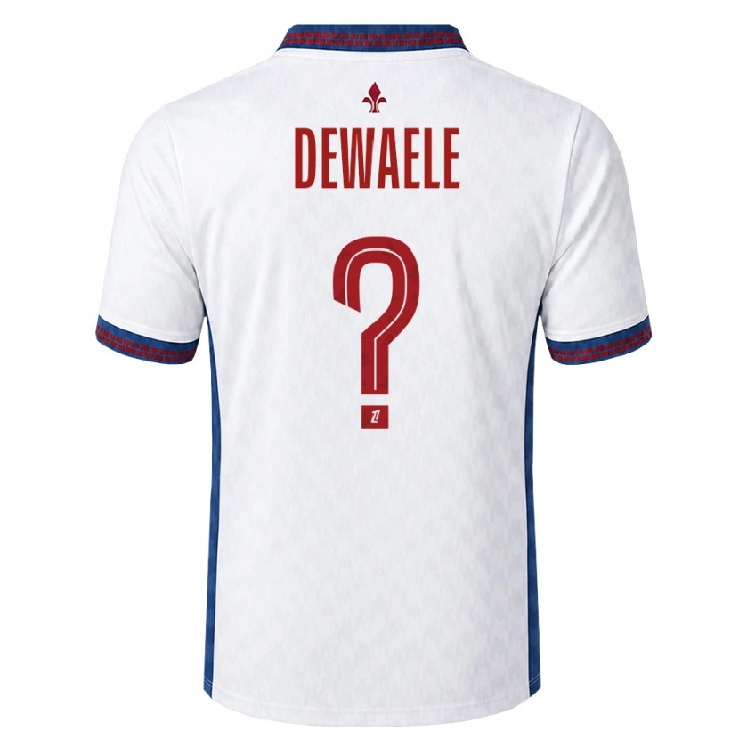Danxen Kvinder Élina Dewaele #0 Rød Hvid Blå Udebane Spillertrøjer 2026/27 Trøje T-Shirt