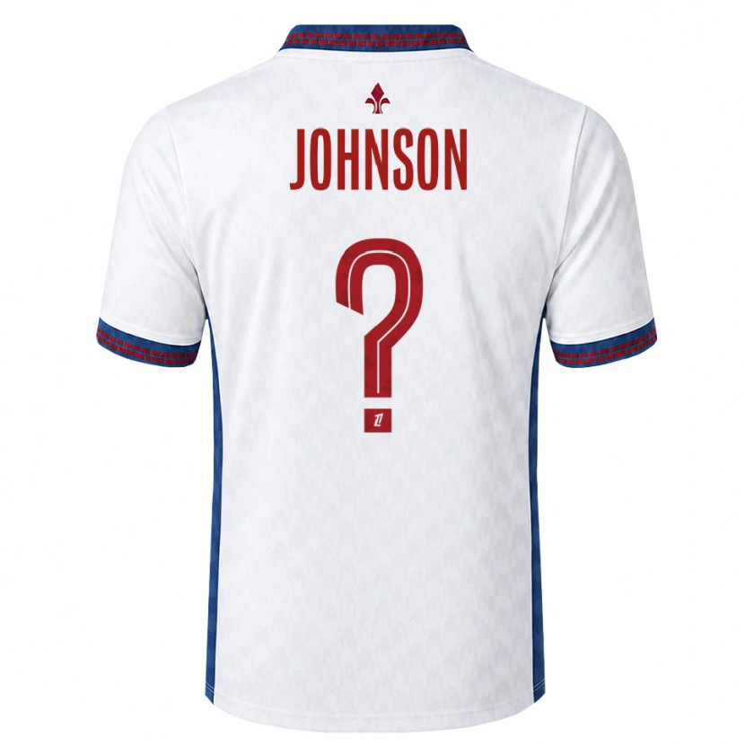 Danxen Kvinder Kédie Johnson #0 Rød Hvid Blå Udebane Spillertrøjer 2026/27 Trøje T-Shirt