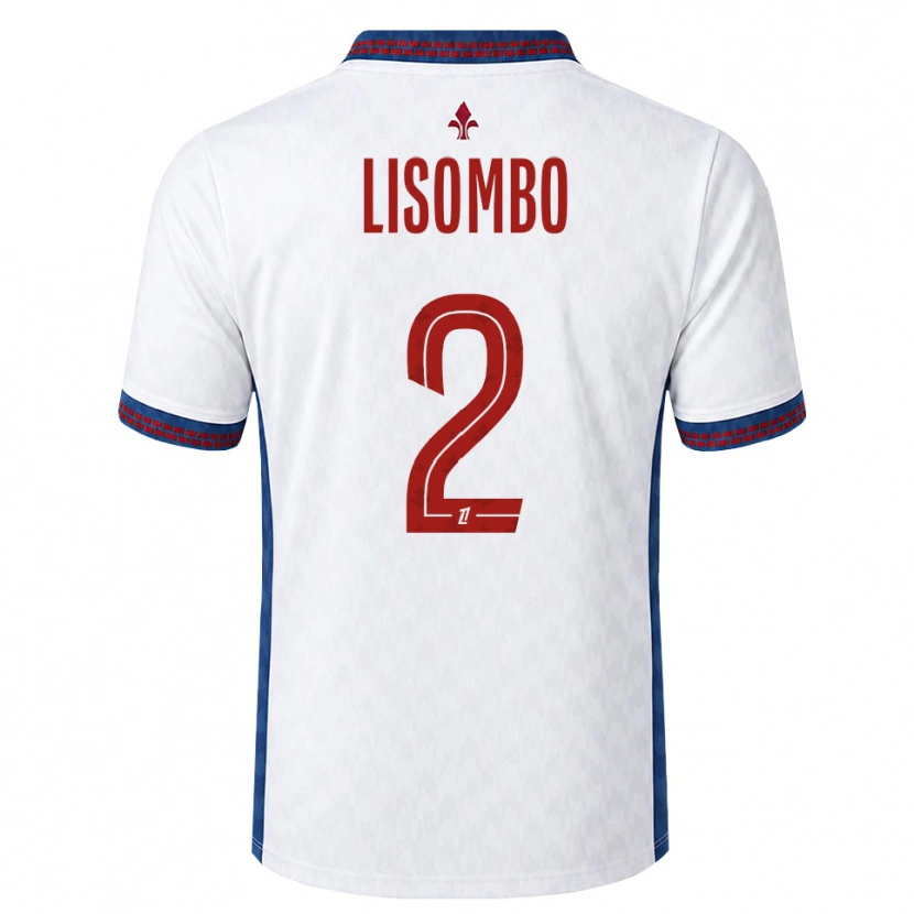 Danxen Kvinder Lougy Lisombo #2 Rød Hvid Blå Udebane Spillertrøjer 2026/27 Trøje T-Shirt