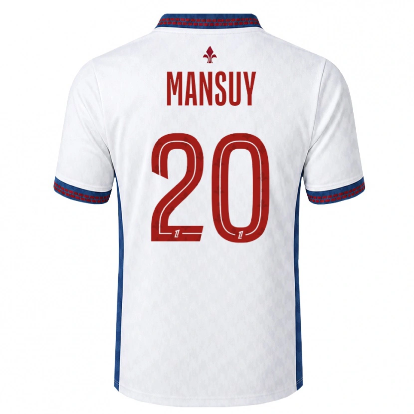 Danxen Kvinder Heloise Mansuy #20 Rød Hvid Blå Udebane Spillertrøjer 2026/27 Trøje T-Shirt