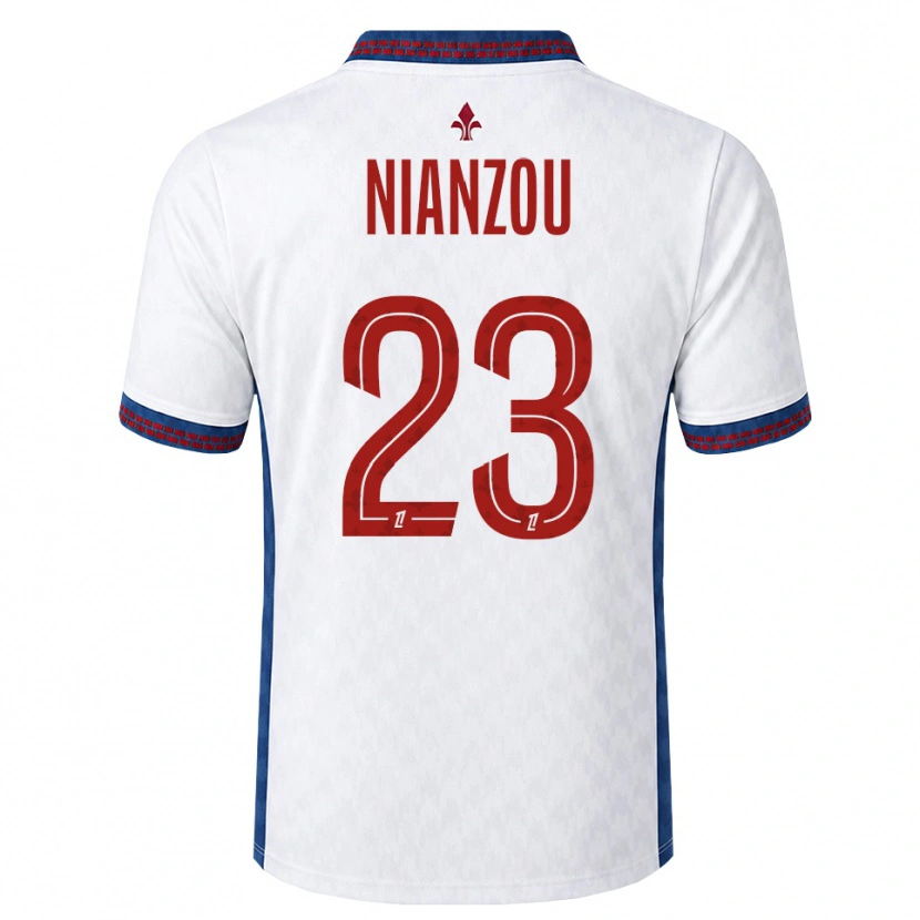 Danxen Kvinder Tanguy Nianzou #23 Rød Hvid Blå Udebane Spillertrøjer 2026/27 Trøje T-Shirt