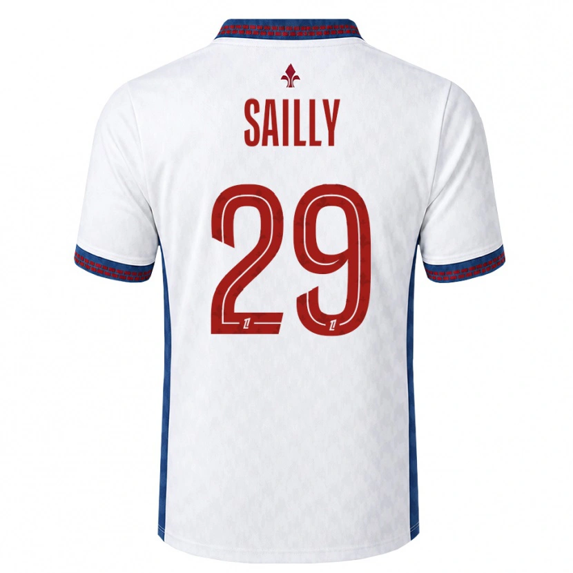 Danxen Kvinder Charlotte Sailly #29 Rød Hvid Blå Udebane Spillertrøjer 2026/27 Trøje T-Shirt