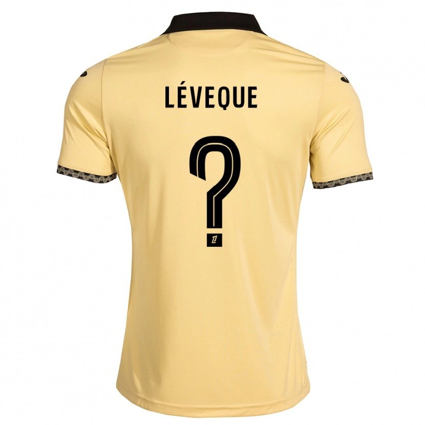 Danxen Kvinder Léonardo Lévêque #0 Navajohvid Sort Udebane Spillertrøjer 2026/27 Trøje T-Shirt